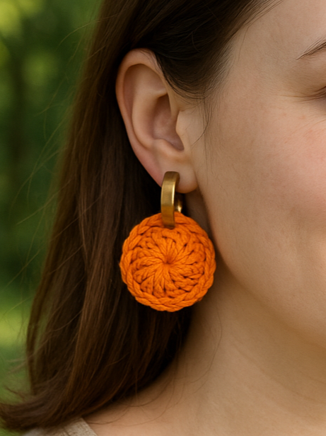 Kvačkani uhani - SONČNI KROG - Image 2